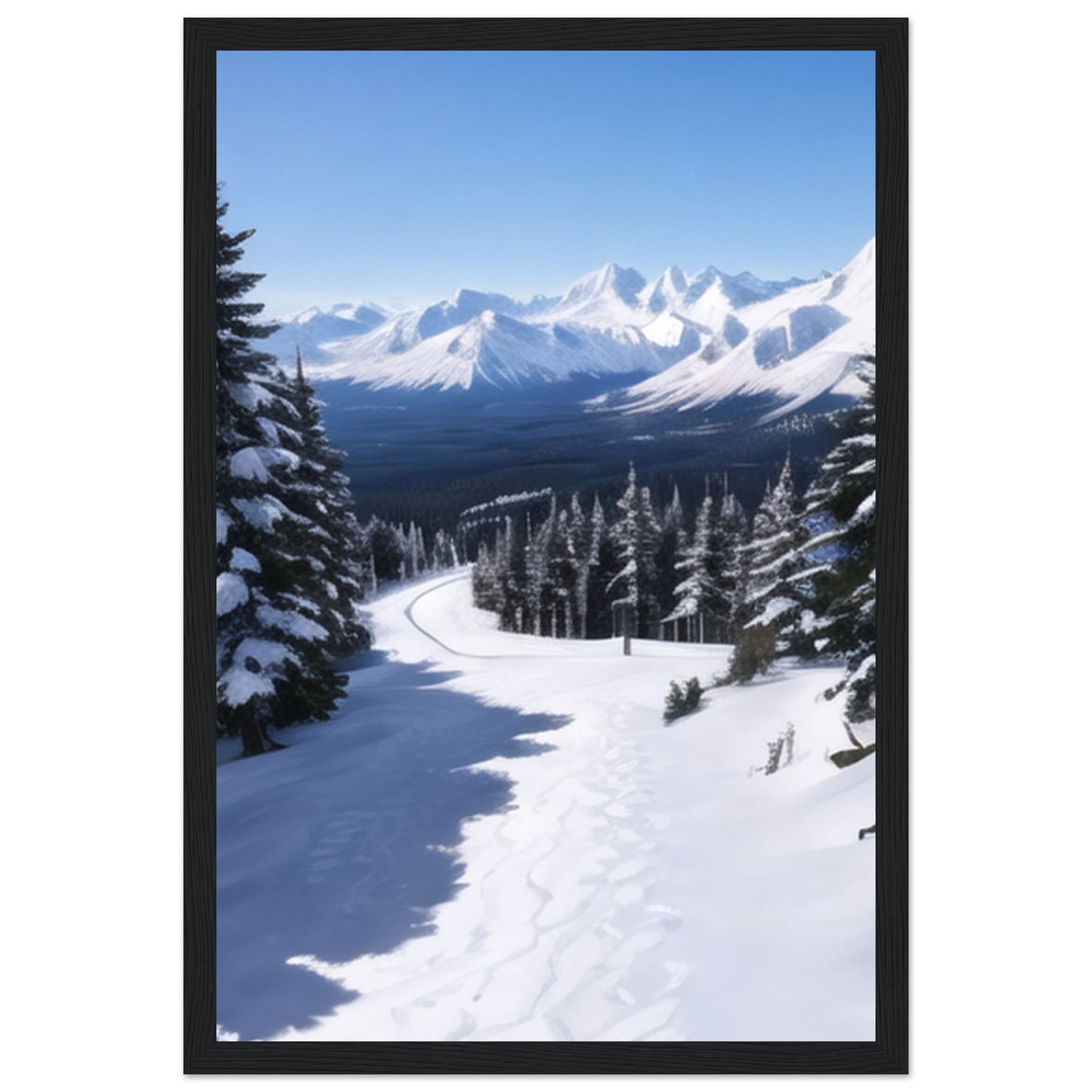 Classic Matte Paper Wooden Framed Poster