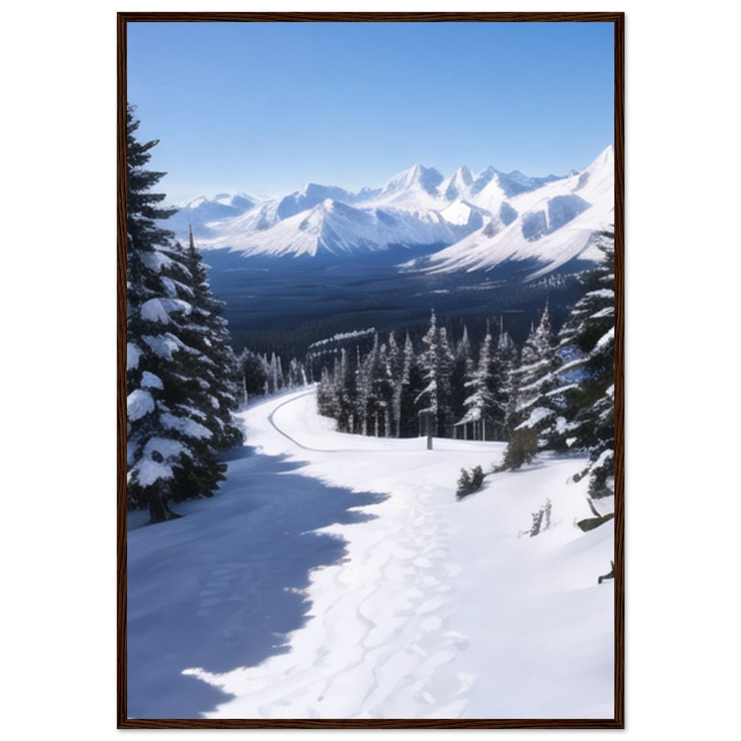 Classic Matte Paper Wooden Framed Poster