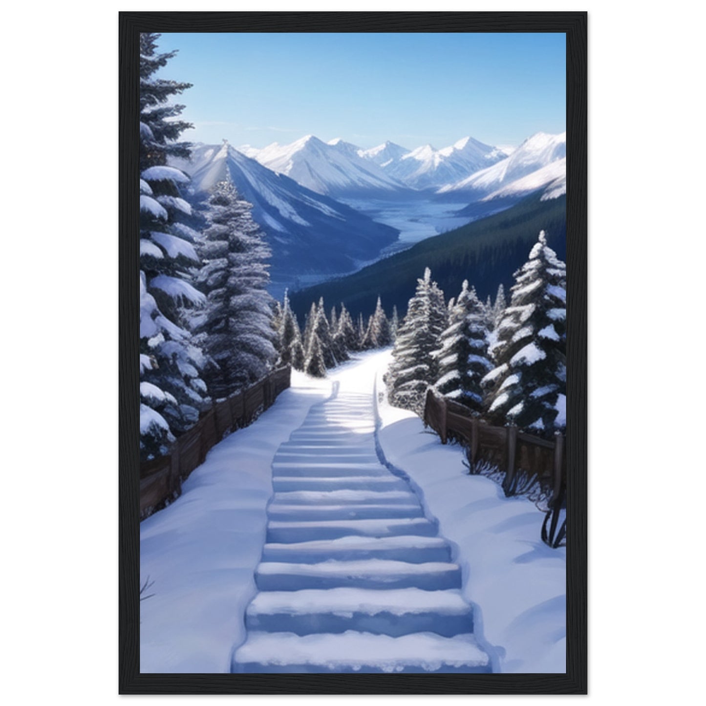 Classic Matte Paper Wooden Framed Poster