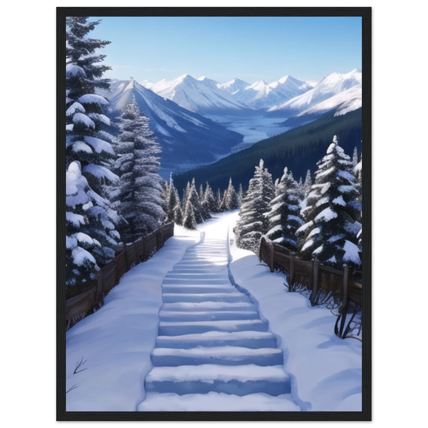 Premium Matte Paper Wooden Framed Poster