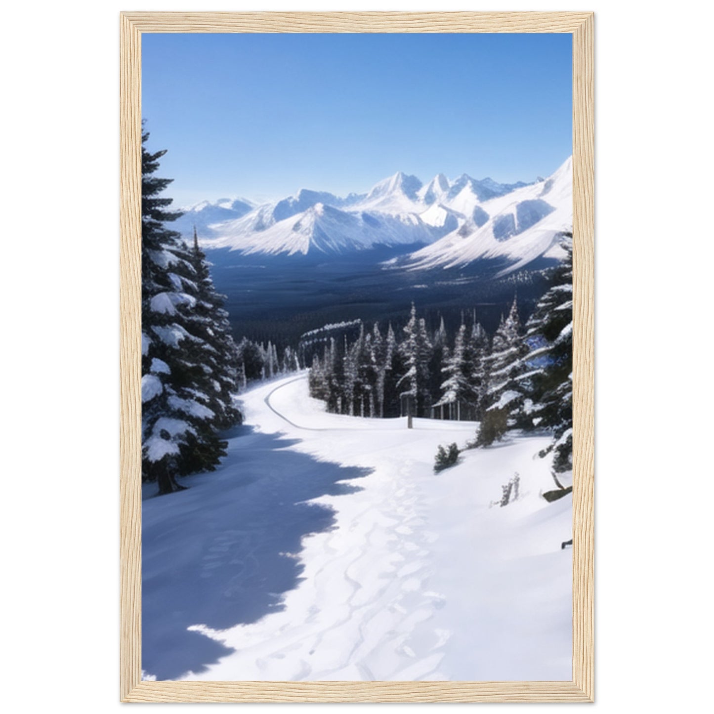 Classic Matte Paper Wooden Framed Poster