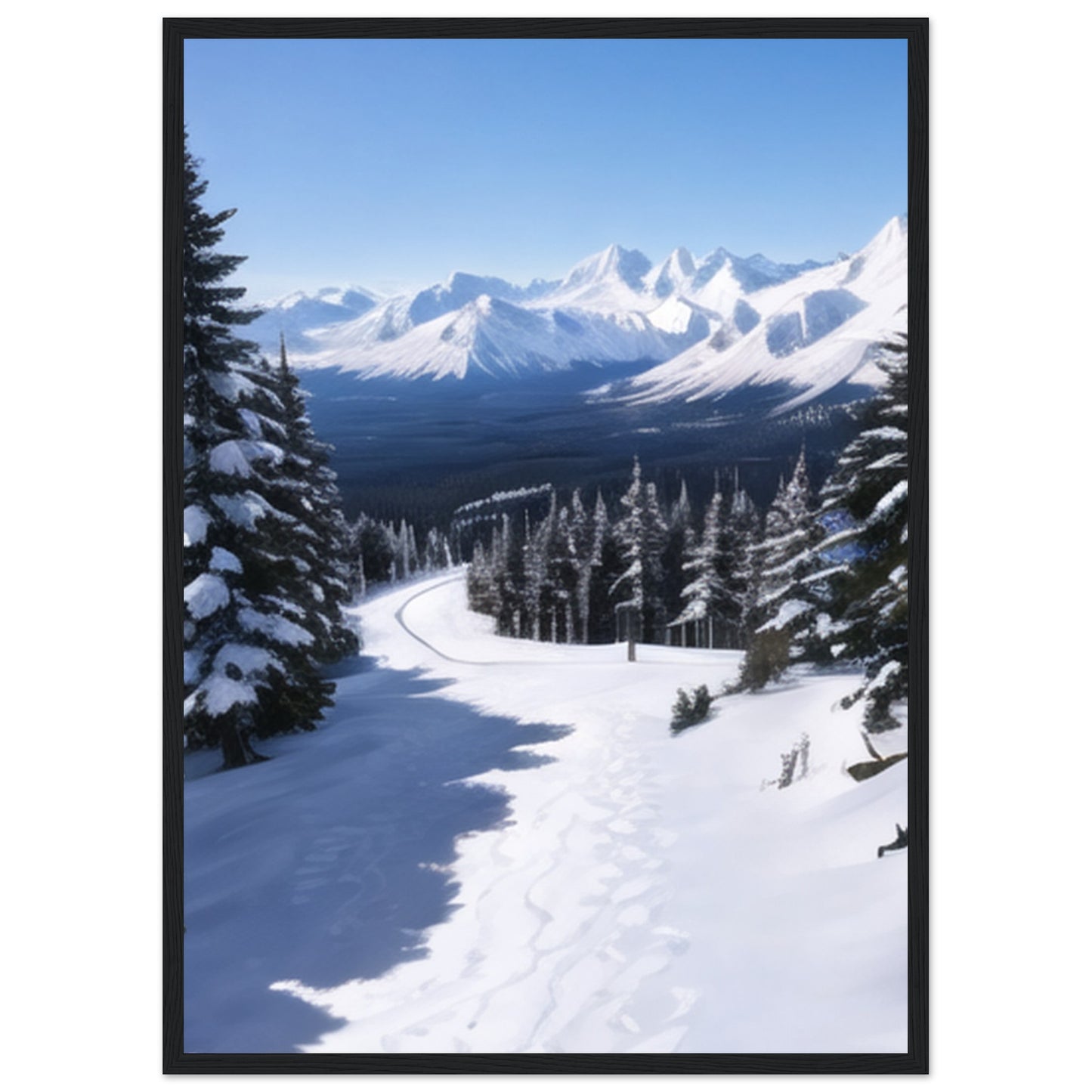 Classic Matte Paper Wooden Framed Poster