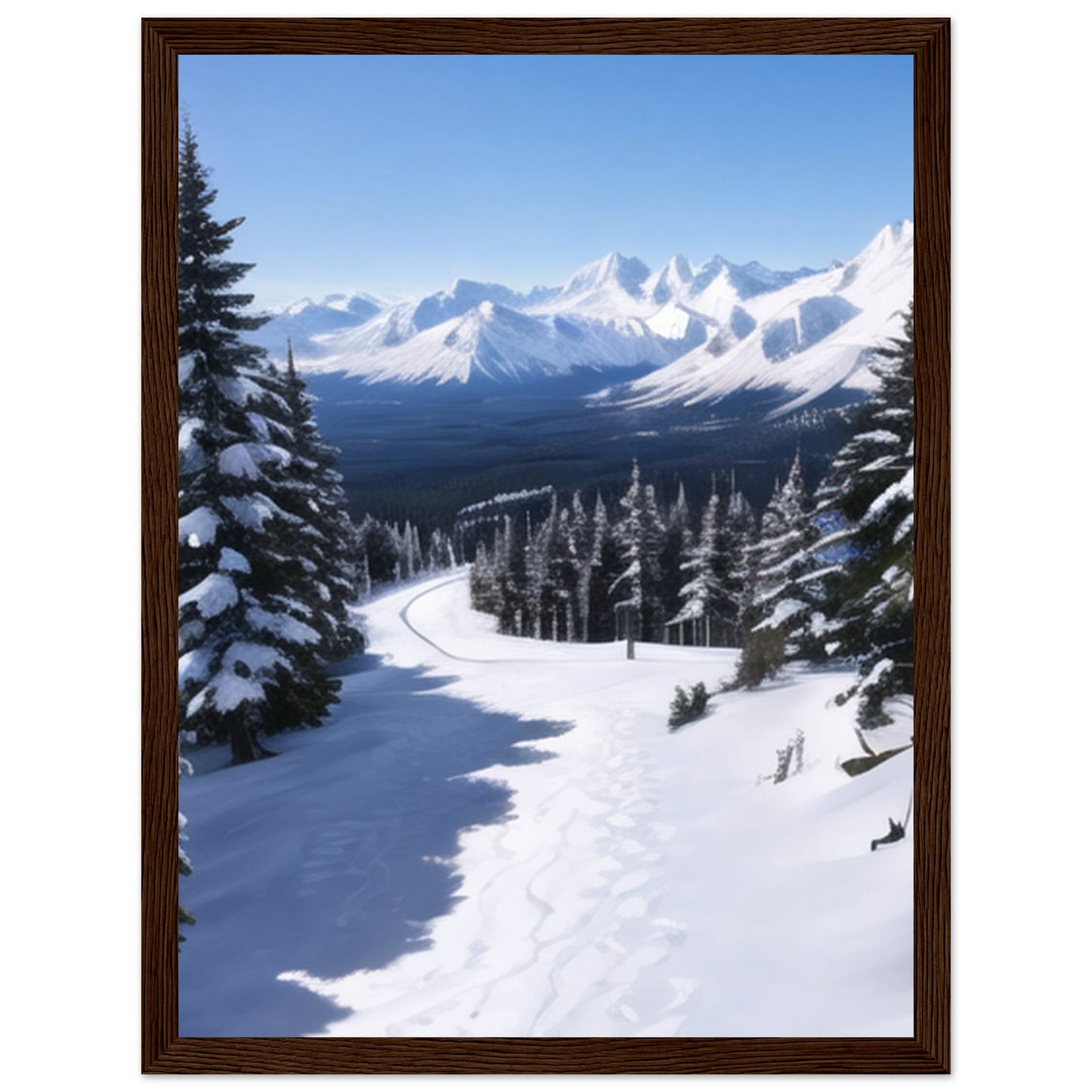 Classic Matte Paper Wooden Framed Poster